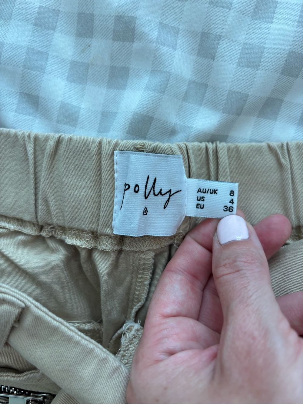 Princess Poly Women’s Tan Shorts - Picture 3 of 3